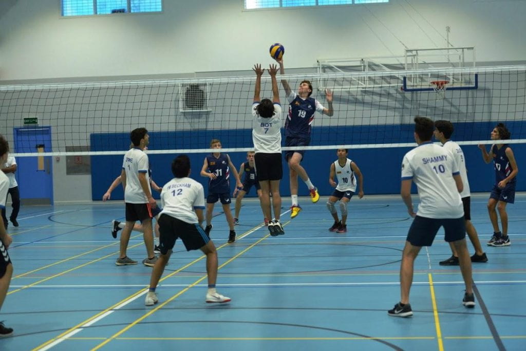 Volleyball training in term 2, November 2019