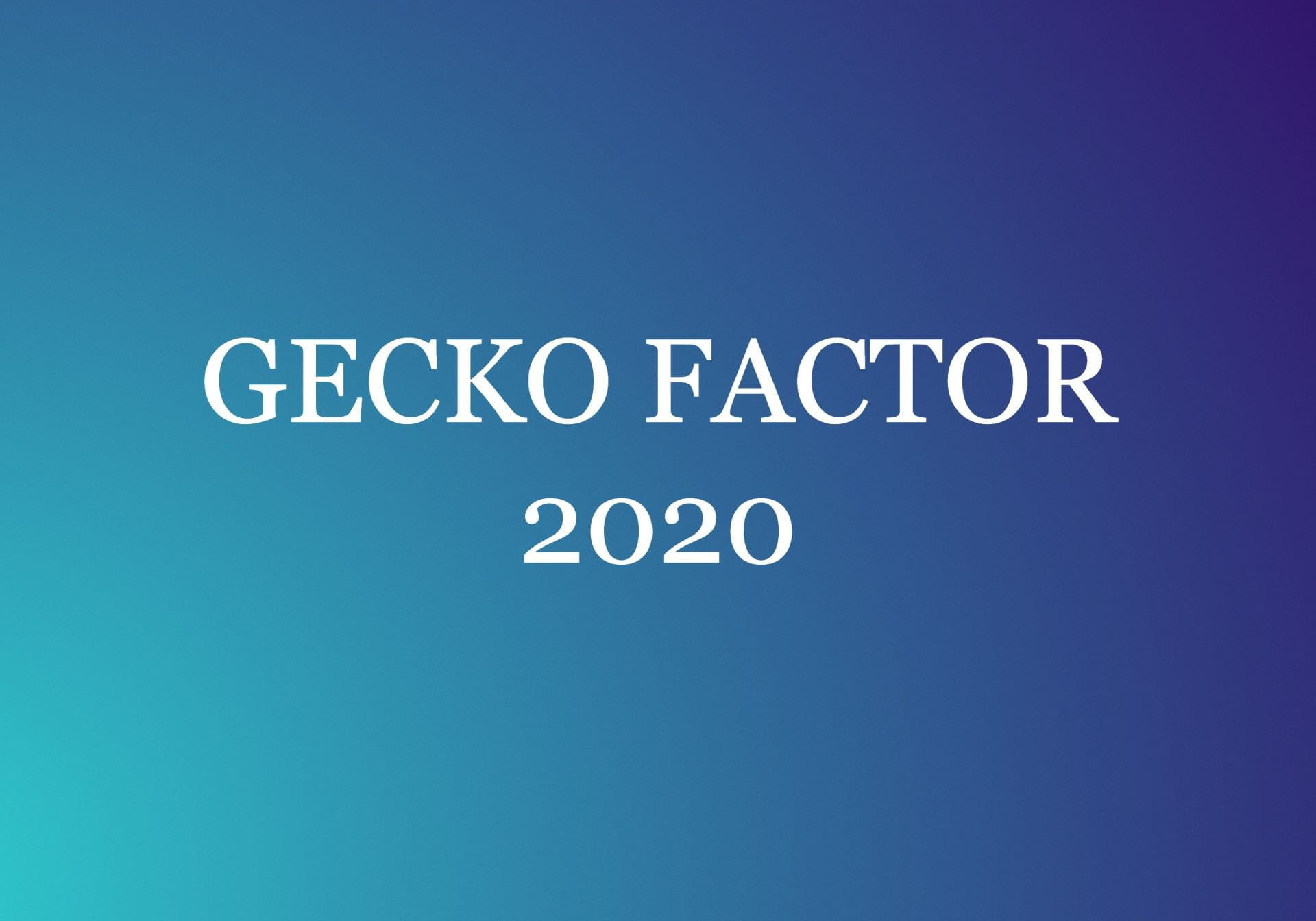Organising Gecko Factor