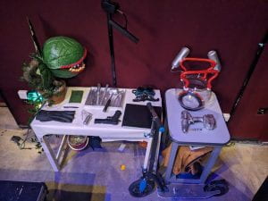 My Prop Table (Photo Credit: Zachary Dean)